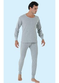 Resim Ceylanoğlu 2017-2018 Erkek %100 Pamuk İnterlok Takım Tekli Gri 