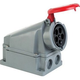 Resim METE ENERJİ 406623 5X63A. Ip44 Duvar Prizi Eğik Gövdeli 