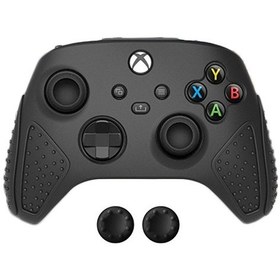 Resim Xbox Serisi S / X Gamepad İçin Kaymaz Silikon Koruyucu Kılıf Siyah 