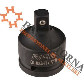 Resim Rico 3/4-1/2 Siyah Havalı Adaptör Düşürücü (539340538) 