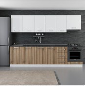 Resim Minar 295 Cm Mutfak Dolabı Beyaz Dore 295-D5 Beyaz 