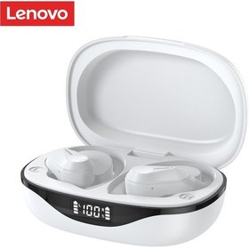 Resim Yaozixa Lenovo Lp75 Bt5.3 Spor Kulaklıkları: Kablosuz, Kulak Tutucu, Dokunmatik Kontrol, Mikrofonlu, 300mah Şarj Kutusu Beyaz 