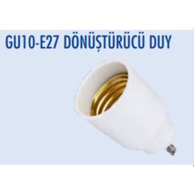 Resim Gu10'dan -e27'ye Dönüştürcü Duy 