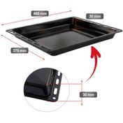 Resim Emaye Fırın Tepsisi 465x375x30mm Bsch Smns Proflo İle Uyumlu 