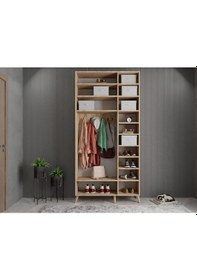 Resim Açelya Portmanto Vestiyer Meşe 105 cm 