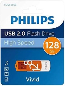 Resim Philips - Vivid Edition - 128 GB USB 2.0 - Gün Doğumu Turuncusu 