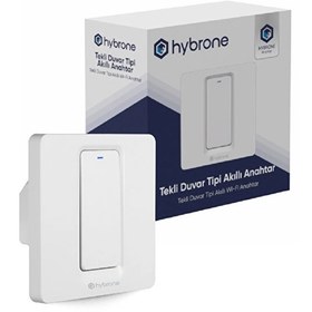 Resim Hybrone HY-PW2081-WS Duvar Tipi Tekli Akıllı Anahtar 