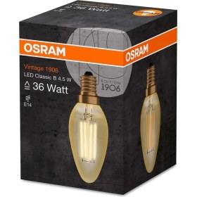Resim Osram Vintage 1906 LED Classic Gold Mum 4.5W E14 4 Adet 