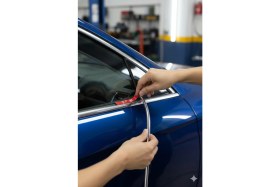 Resim Extra Market Massey-Ferguson 6270 Uyumlu 3D Krom Nikelaj Şerit Çıta 9mm x 10M – Dekoratif Araç Trim ve Kaplama Bandı 