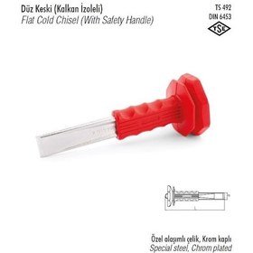 Resim İZELTAŞ 5500231250 Düz Krom Keski 250 mm(Kalkan İzoleli) 
