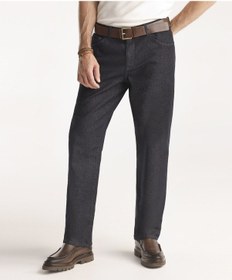 Resim Relaxed Fit Erkek Denim Pantolon Koyu İndigo 