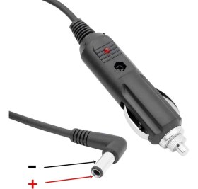 Resim Geseus Araç Çakmaklık Çıkışını 5.5-2.5 ( L) Uçlu Jaka Çevirici 1.8 Metre Kablolu Araç Çakmak Fişi 12 Volt 