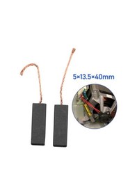 Resim Zcjb 2 Adet Karbon Fırça Kurşun Jeneratör Evrensel Motor Fırça Değiştirme 5 13.5 40mm Karşılaşma -117157 