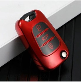 Resim Hyundai İ20 İx20 İ30 İx35 Elantra Parlak Tpu Anahtar Kılıfı Kırmızı 