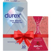 Resim Durex Yok Ötesi Ekstra Ince Ekstra His 10'lu Prezervatif + Humanlife 5 gr x 10 Çilek Aromalı Lubricant 