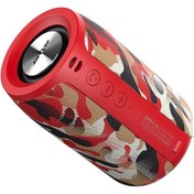 Resim Mufunye Zealot S32 Taşınabilir Bluetooth Hoparlör, 5w Bass, Bt5.0/tf Kart/usb/aux Desteği, 2000mah Pil, Kırmızı Pamuk Kamuflaj 