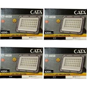 Resim Cata Ct-4658 50w 6500k Beyaz Işık Led Projektör 4 Adet 