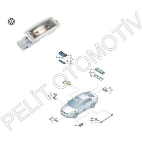 Resim Tiguan (2008-2018) Güneşlik Makyaj Lambası 1K0947109 Y20 