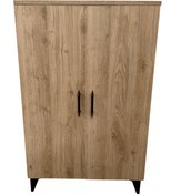 Resim Tabba Cadız Ayakkabılık 2 Kapaklı 4 Bölmeli Çok Amaçlı Dolap Ahşap - Siyah 