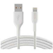 Resim Belkin Örgülü Lightning Kablosu 1m Beyaz 