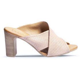 Resim BUENO Shoes Pudra Deri Kadın Topuklu Terlik 01wn4303 