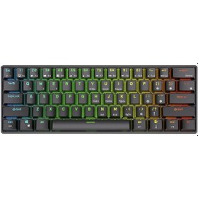 Resim Royal Kludge RK61 RK61SM-BLAC-H %60 Kablosuz Us Gaming Klavye 