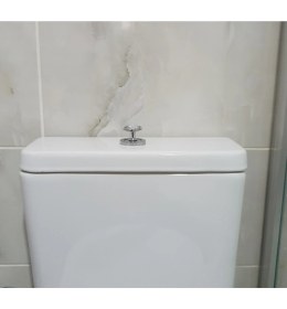 Resim Gümüş Renk Kristal Taşlı Klozet Basma Buton Düğmesi Kulp, Kalp Klozet Kapağı Kulbu Sifon Tuşu 