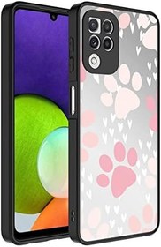 Resim Zore Galaxy ile uyumlu A22 4G Kılıf Aynalı Desenli Kamera Korumalı Parlak Zore Mirror Kapak Pati 