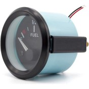 Resim 12v Otomobil Jenerik Yakıt Seviyesi Göstergesi 52mm Siyah Çerçeve Yeşil Kasa Modifikasyon Tablosu 