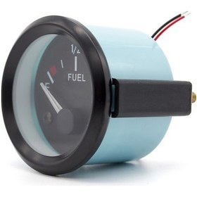 Resim 12v Otomobil Jenerik Yakıt Seviyesi Göstergesi 52mm Siyah Çerçeve Yeşil Kasa Modifikasyon Tablosu 