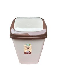 Resim Polytime Klink Sallanır Kapak Ofis Banyo Mutfak Bahçe Çöp Kutusu Kovası / 20 Litre / Krem / 47x30x23 Cm. Krem 