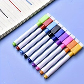 Resim 8 adet 8 Renkli Beyaz Tahta Kalemi Öğrenme ve Eğitici Yazma Yardımcıları İçin, Öğrenci Boyama Fırçaları 