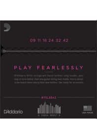 Resim Daddario Nyxl0942 Elektro Gitar Tel Seti Nyxl Nickel Wound, .009-.042 
