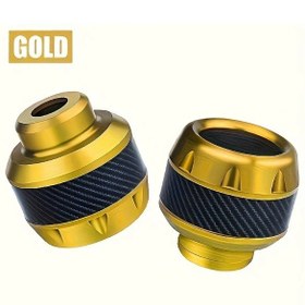 Resim Cloudstore Golden Alüminyum Alaşım Kaydırmaz Çatal Koruyucu - Kırmızı & Siyah Karbon Fiber Desen, Motosiklet, Scooter Ve Dirt Bike İçin Ön Çatal Koruması, Dayanıklı & Hafif 