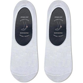 Resim Carnaval Socks Beyaz Renkli Kaymaz Slikonlu Babet Çorap Beyaz 