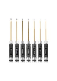 Resim Willowhaven 0.9mm Set Titanyum Kaplama Hex Tornavida Takımı Rc Araba Drone Multirotor Tamir Aletleri 