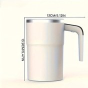 Resim Willowhaven Beyaz Otomatik Karıştırmalı Şarjlı Isıtmalı Elektrikli Kahve Bardak Termos 