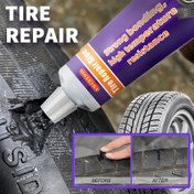 Resim 1 adet/2 adet + aksesuarlar için yüksek mukavemetli ve hızlı yapışkan lastik tamir yapıştırıcısı, genel amaçlı lastik yan duvar hasarı, çatlak ve çizgi onarım maddesi, motosiklet, elektrikli araç ve kamyon lastiği hasarları için vakum lastik tamir ajanı 