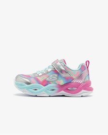 Resim Skechers Twisty Glow - Sorbet Swirl Kız Çocuk Gri Işıklı Spor Ayakkabı Karışık Çok Renkli 