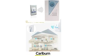 Resim Lüks Pilli 12W Kolay Monte Edilen 100 Metre Uzaktan Kumandalı 24 Melodi Kablosuz Kapı Zili 