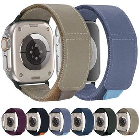 Resim iOs Watch Uyumlu Se 2023 İçin 40mm Döngü Dokuma Naylon Saat Bandı Koyu Mavi 