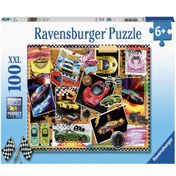 Resim Ravensburger 100 Parça Puzzle Yarış Arabaları 128990 
