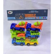Resim Pasifik Toys Pasifik Oyuncak Poşette 6lı Iş Makinaları Çek-Bırak 