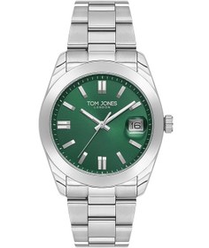 Resim Tom Jones Tj.3.10011-4 Gümüş Renk Paslanmaz Çelik Kordonlu Erkek Kol Saati. Gümüş 