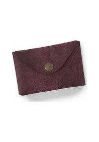 Resim Hedea Origami Deri Kartlık Bordo Bordo 
