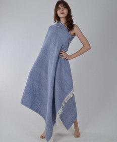 Resim Mavi Müslin Peştemal 