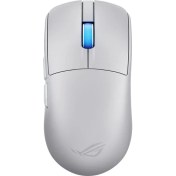 Resim Asus Rog Harpe Iı Kablosuz Espor Oyun Mouse'u, 48G Hafif Ağırlık, Simetrik Tasarım, Aımpoınt Pro 42K Optik Sensör, Optik Anahtarlar, 8k Pollıng Hızı, 5 Programlanabilir Tuş Beyaz 