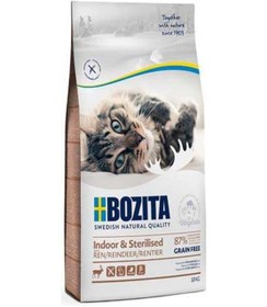 Resim Bozita Indoor Sterilised Tahılsız Geyik Etli Kısırlaştırılmış Yetişkin Kedi Maması 10 KG 