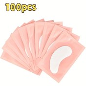 Resim 100 Çift Hipoalerjenik Kirpik Uzatma Yama - Alkolsüz ve Pil Gerekmez, Hassas Açık Bej, Pembe Alt Göz Kapağı & Açık Bej Üst Göz Kapağı İçin Nazik Yapışkanlı Bina Yamaları, Kirpik Uygulama & Çıkarma Kağıtları, Alerjiye Karşı Koruyucu Cilt Bakımı | Cilde Dost Tasarım | İrritan Maddeler Yok, Kirpik Uzatma Malzemeleri 