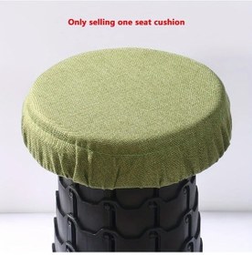 Resim Lumaworld Yeşil 1'li Paket Katlanır Portatif Tabure Minderi - Kamp Plaj Piknik İçin Dayanıklı Yeşil 